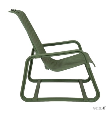 Sedia Lounge da Giardino in Polipropilene Forato 3 Colori - Otranto