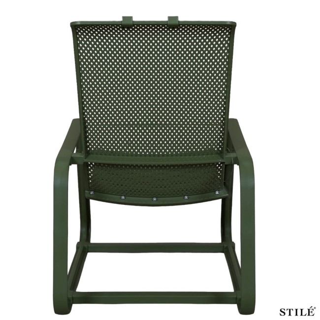 Sedia Lounge da Giardino in Polipropilene Forato 3 Colori - Otranto