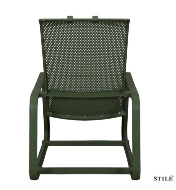 Sedia Lounge da Giardino in Polipropilene Forato 3 Colori - Otranto