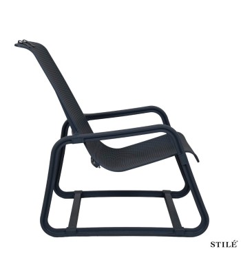 Sedia Lounge da Giardino in Polipropilene Forato 3 Colori - Otranto