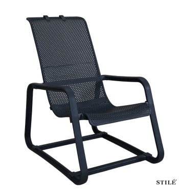 Sedia Lounge da Giardino in Polipropilene Forato 3 Colori - Otranto