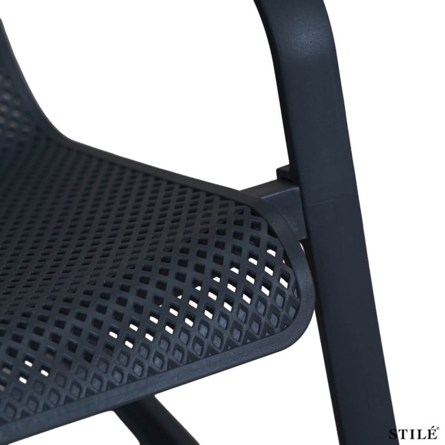 Sedia Lounge da Giardino in Polipropilene Forato 3 Colori - Otranto