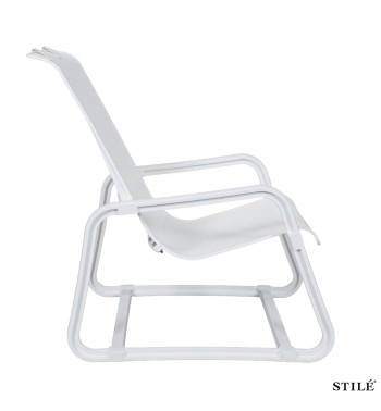 Sedia Lounge da Giardino in Polipropilene Forato 3 Colori - Otranto