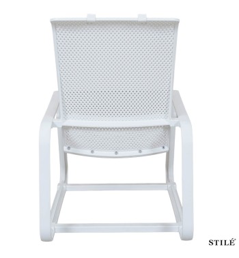 Sedia Lounge da Giardino in Polipropilene Forato 3 Colori - Otranto