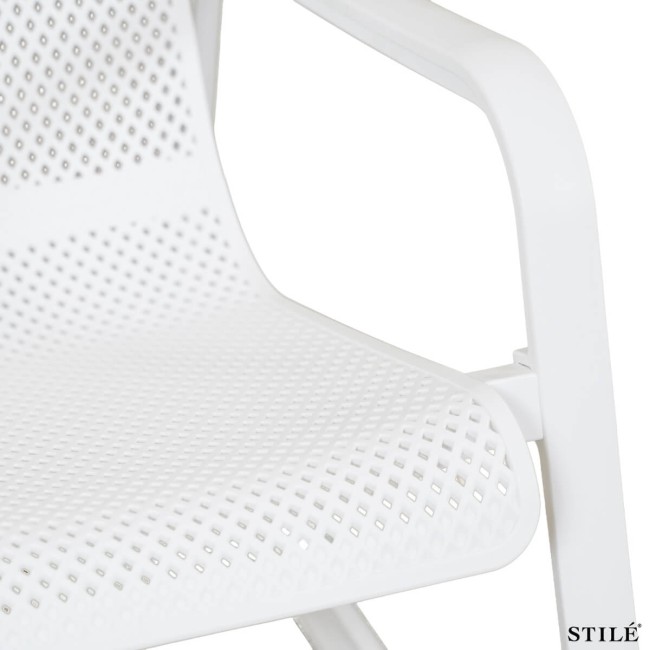 Sedia Lounge da Giardino in Polipropilene Forato 3 Colori - Otranto