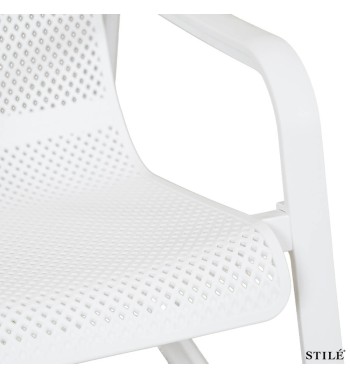 Sedia Lounge da Giardino in Polipropilene Forato 3 Colori - Otranto