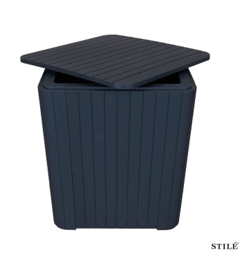 Tavolino Contenitore da Esterno in Polipropilene 3 Colori - Cuneo