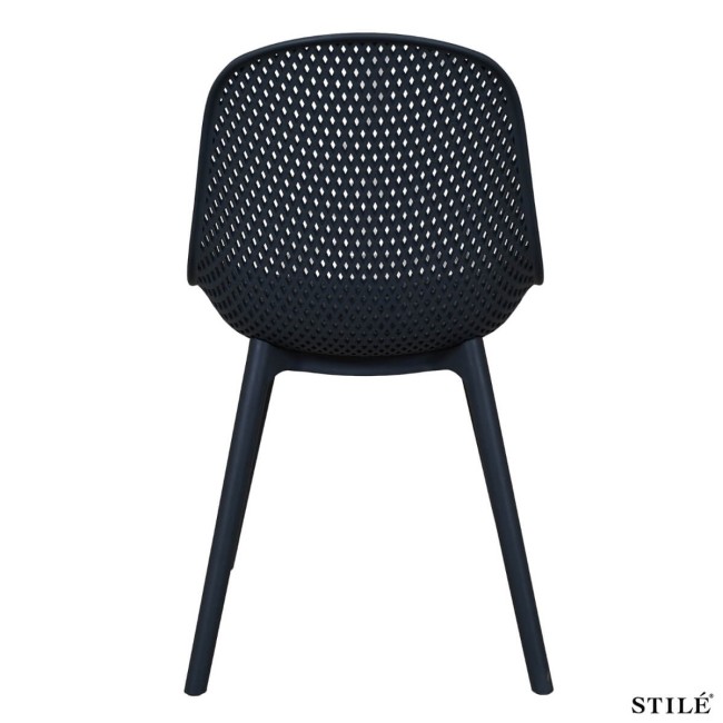 Sedia da Esterno in Polipropilene Design Traforato 3 Colori - Torino