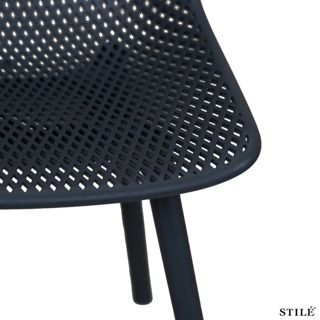 Sedia da Esterno in Polipropilene Design Traforato 3 Colori - Torino