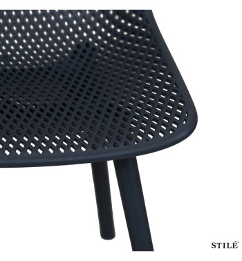 Sedia da Esterno in Polipropilene Design Traforato 3 Colori - Torino