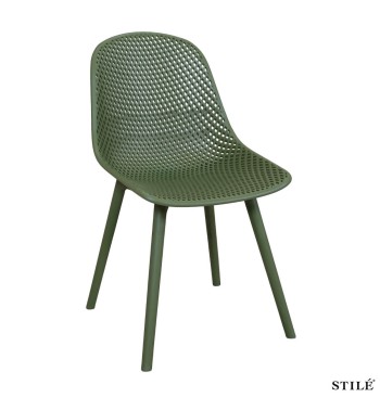 Sedia da Esterno in Polipropilene Design Traforato 3 Colori - Torino