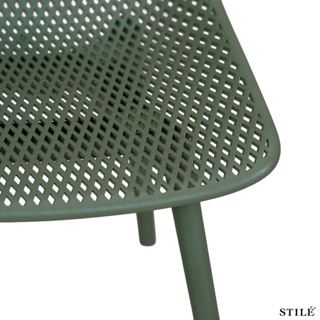 Sedia da Esterno in Polipropilene Design Traforato 3 Colori - Torino