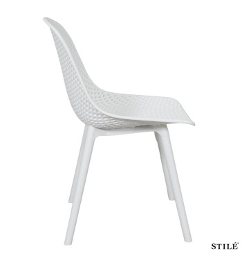 Sedia da Esterno in Polipropilene Design Traforato 3 Colori - Torino