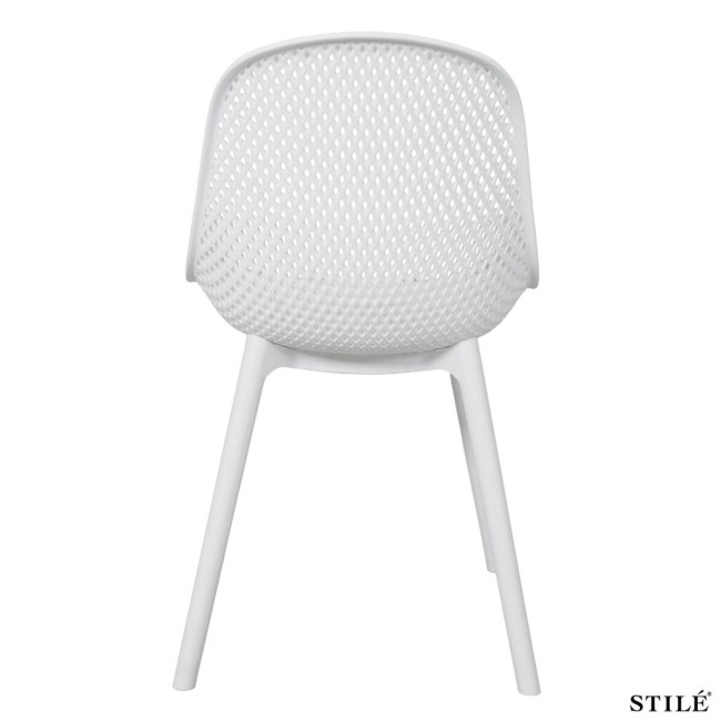 Sedia da Esterno in Polipropilene Design Traforato 3 Colori - Torino