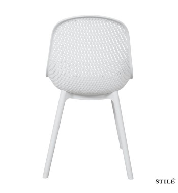 Sedia da Esterno in Polipropilene Design Traforato 3 Colori - Torino