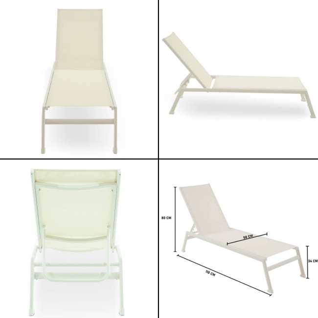 Lettino Prendisole da Giardino in Alluminio | Eracle