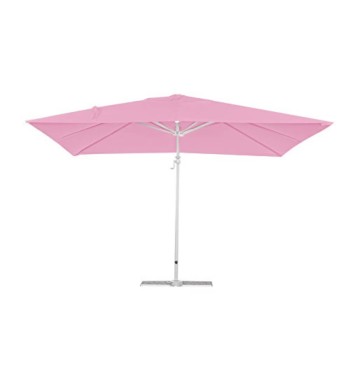 Ombrellone Decentrato da Giardino in Alluminio 3x3 mt Rosa | Alba