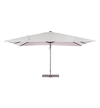 Ombrellone Decentrato da Giardino in Alluminio 3x3 mt Tortora | Alba