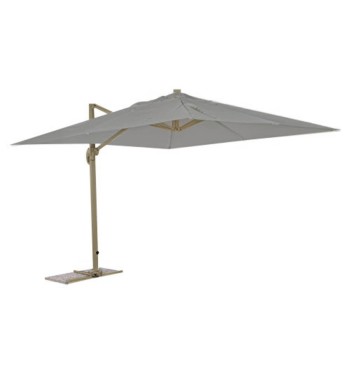 Ombrellone Decentrato da Giardino in Alluminio 3x3 mt Grigio-Tortora | Alba