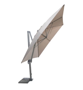 Ombrellone Decentrato da Giardino in Alluminio 3x4 mt Grigio | Alba