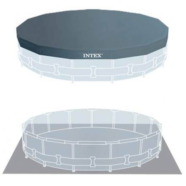 Piscina Prisma Frame D.427xH.107cm Fuori Terra con Filtro a Cartuccia - Intex 26720