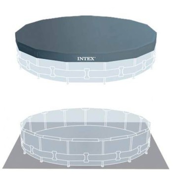 Piscina Prisma Frame D.427xH.107cm Fuori Terra con Filtro a Cartuccia - Intex 26720