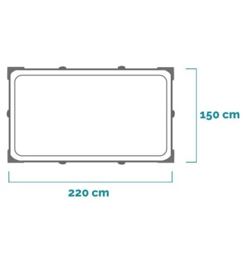 Piscina Frame 220x150x60 cm - Intex 28270