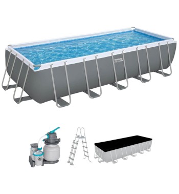 Piscina Power Steel Rettangolare 640x274x132 cm - Bestway 5612B