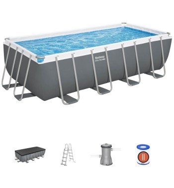 Piscina Power Steel 488x244x122 cm con Filtro a Cartuccia - Bestway 56670
