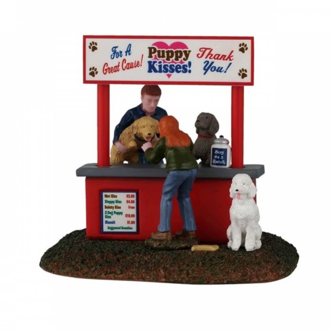 Puppy Kissing Booth - Lemax 63815