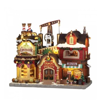 The Holly Jolly Chocolatier & Mrs. Claus Coffee Shop - Lemax 65521