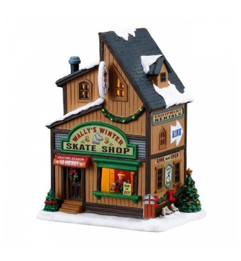 Wally's Winter Skate Shop - Lemax 65539