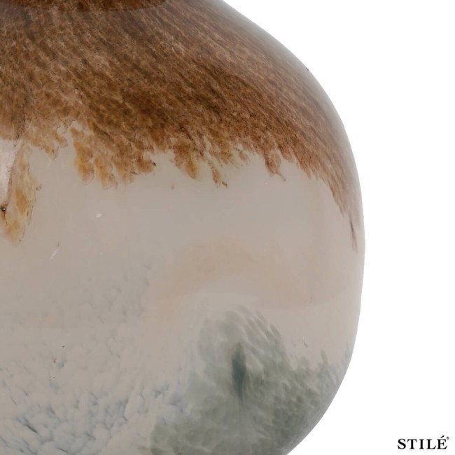 Vaso Decorativo in Vetro Beige Sfumato - 2 Misure
