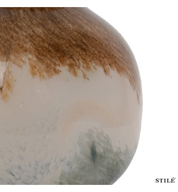 Vaso Decorativo in Vetro Beige Sfumato - 2 Misure