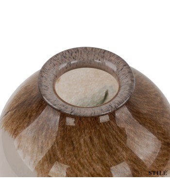 Vaso Decorativo in Vetro Beige Sfumato - 2 Misure
