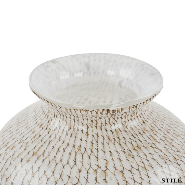 Vaso Decorativo in Vetro Ecrù - 2 Misure