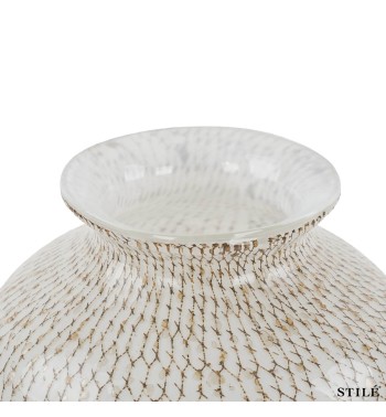 Vaso Decorativo in Vetro Ecrù - 2 Misure