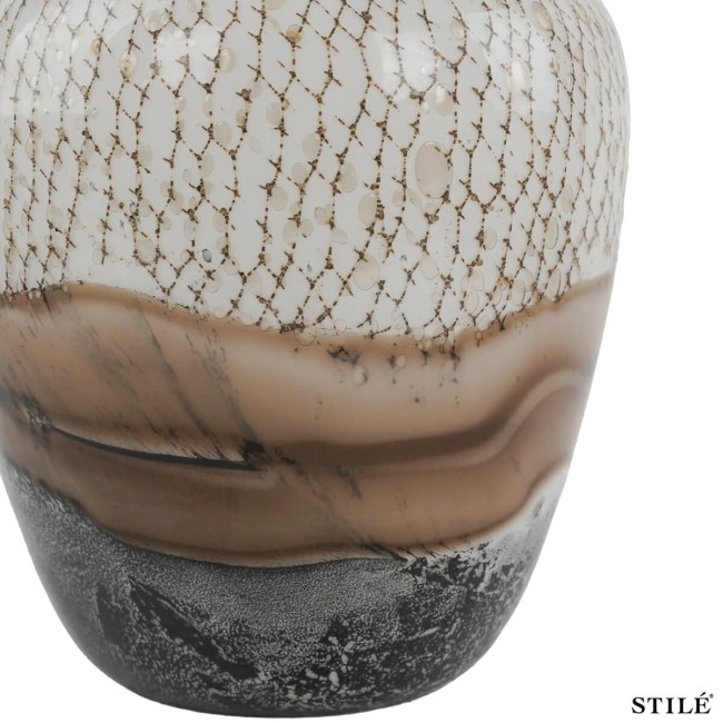 Vaso Decorativo in Vetro Ecrù - 2 Misure
