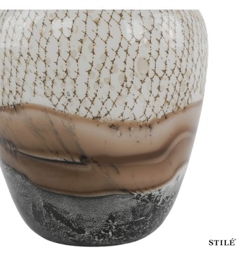 Vaso Decorativo in Vetro Ecrù - 2 Misure