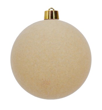 Palla di Natale in Plastica e Velluto D.25 cm Conf. 1 Pz