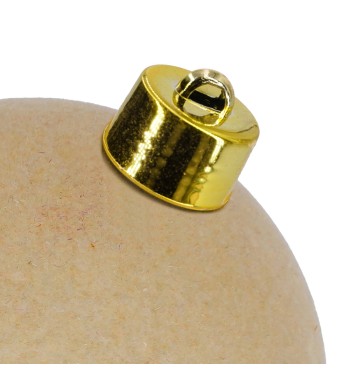 Palla di Natale in Plastica e Velluto D.25 cm Conf. 1 Pz