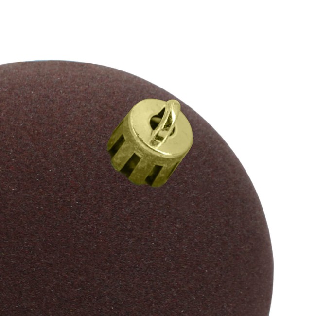 Palle di Natale in Plastica e Velluto D.8 cm Conf. da 6 Pezzi
