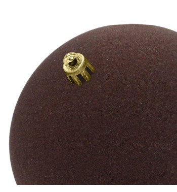 Palle Natalizie in Velluto D.12 cm - Vari Colori