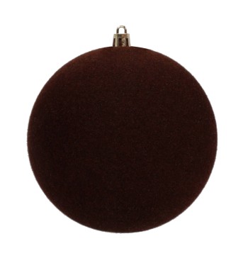 Palle Natalizie in Velluto D.12 cm - Vari Colori