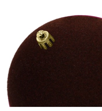 Palle Natalizie in Velluto D.12 cm - Vari Colori