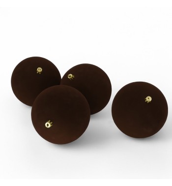 Palle Natalizie in Velluto D.12 cm - Vari Colori