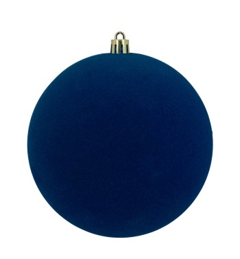 Palle Natalizie in Velluto D.12 cm - Vari Colori