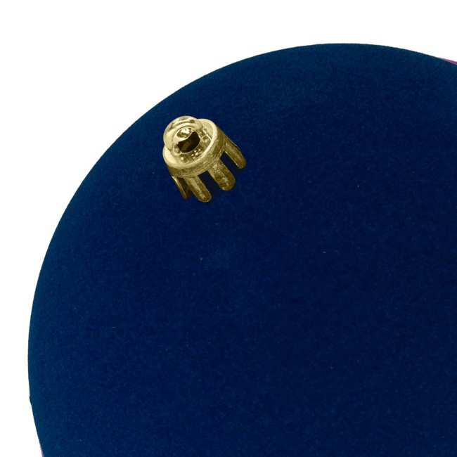 Palle Natalizie in Velluto D.12 cm - Vari Colori