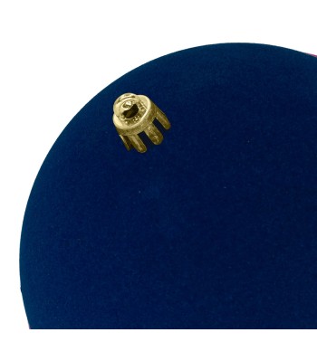 Palle Natalizie in Velluto D.12 cm - Vari Colori