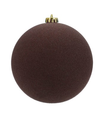 Palle di Natale in Plastica e Velluto D.15 cm Conf. da 3 Pezzi